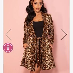 Vixen By Michline Pitt Cozy Cardigan In Leopard Nwot Sold Out